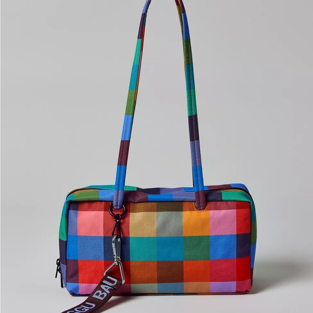 BAGGU x UO - MADRAS Nylon Bowler Bag - Limited Edition